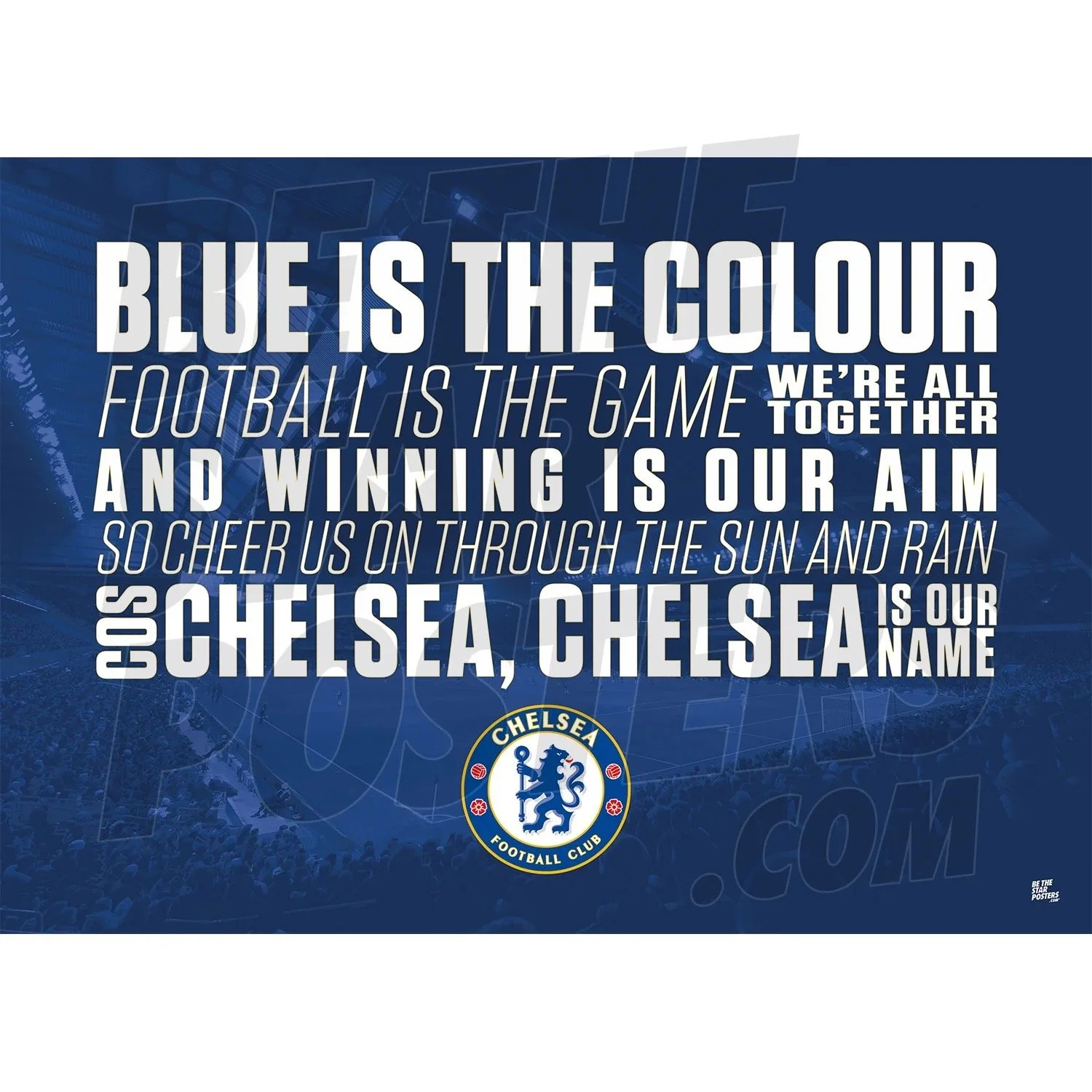 Chelsea FC Chant Poster - Officially Licensed Product A2 Unframed - £8