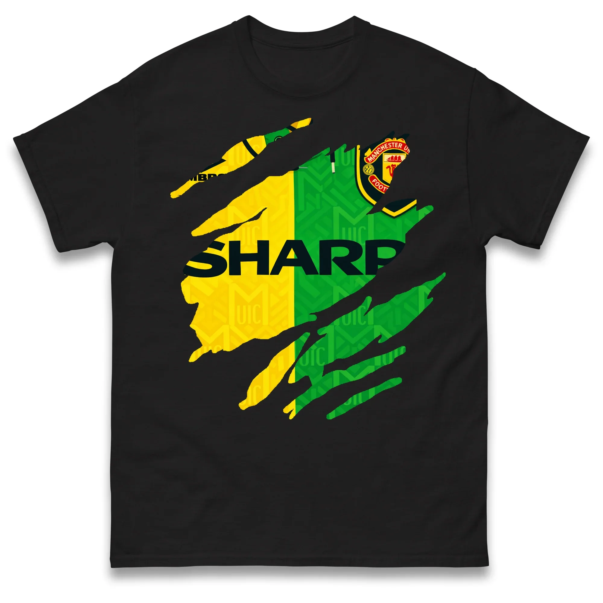 Retro Manchester United 1992 Torn Effect T Shirt - £16.99