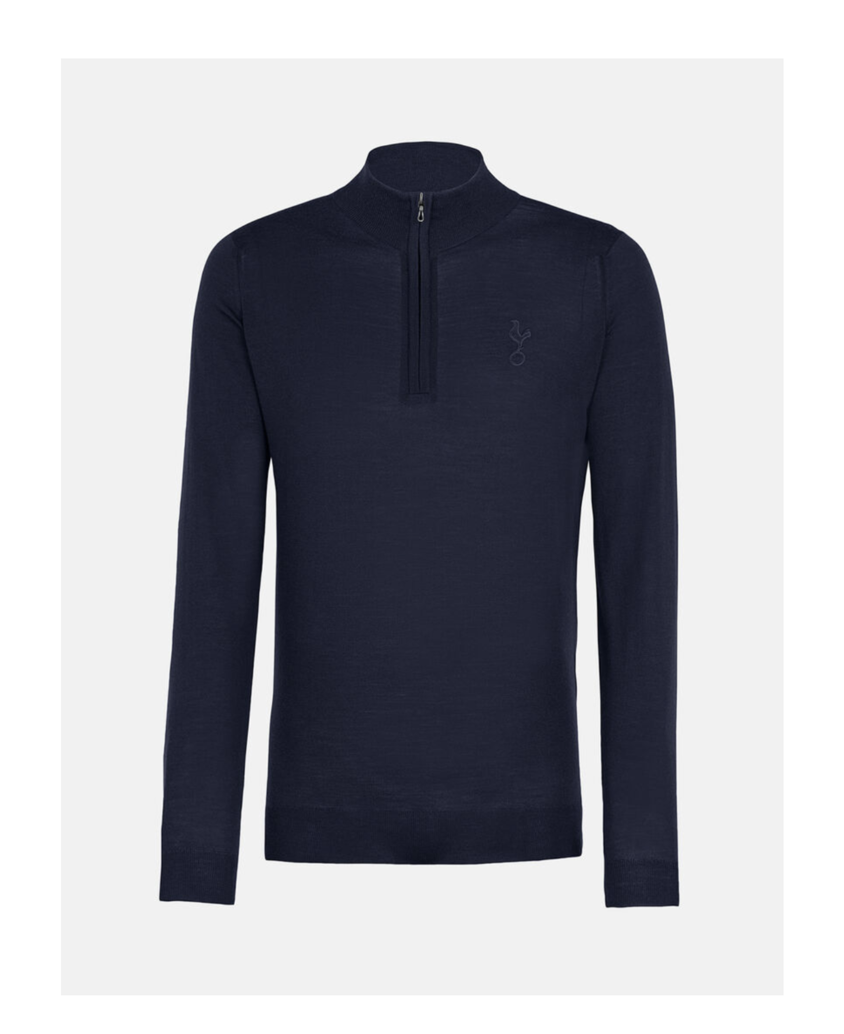 Spurs X John Smedley Mens 1/4 Zip Navy Jumper - £275.00