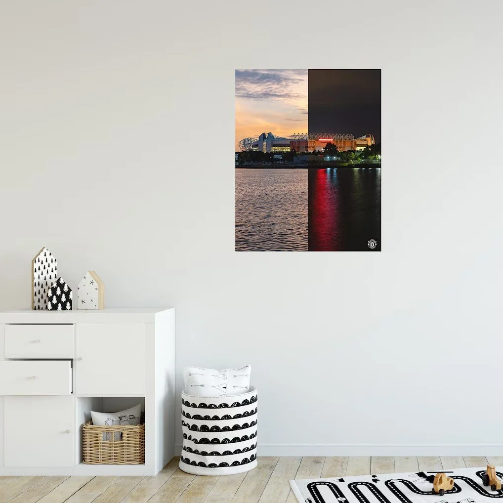 Manchester United Old Trafford Day & Night Print - A3 - £14.99