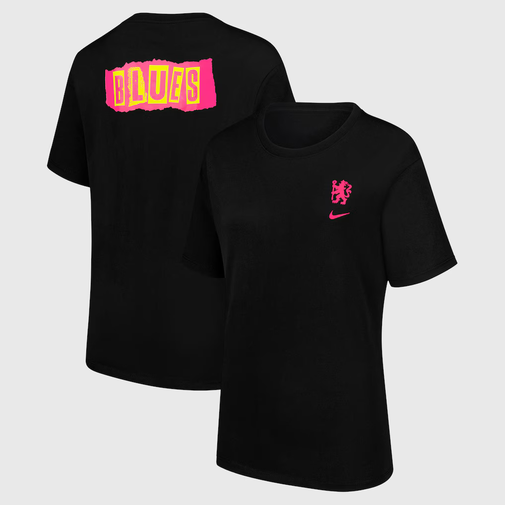 Chelsea Nike Supporter T-Shirt - Black - Womens - £27.99