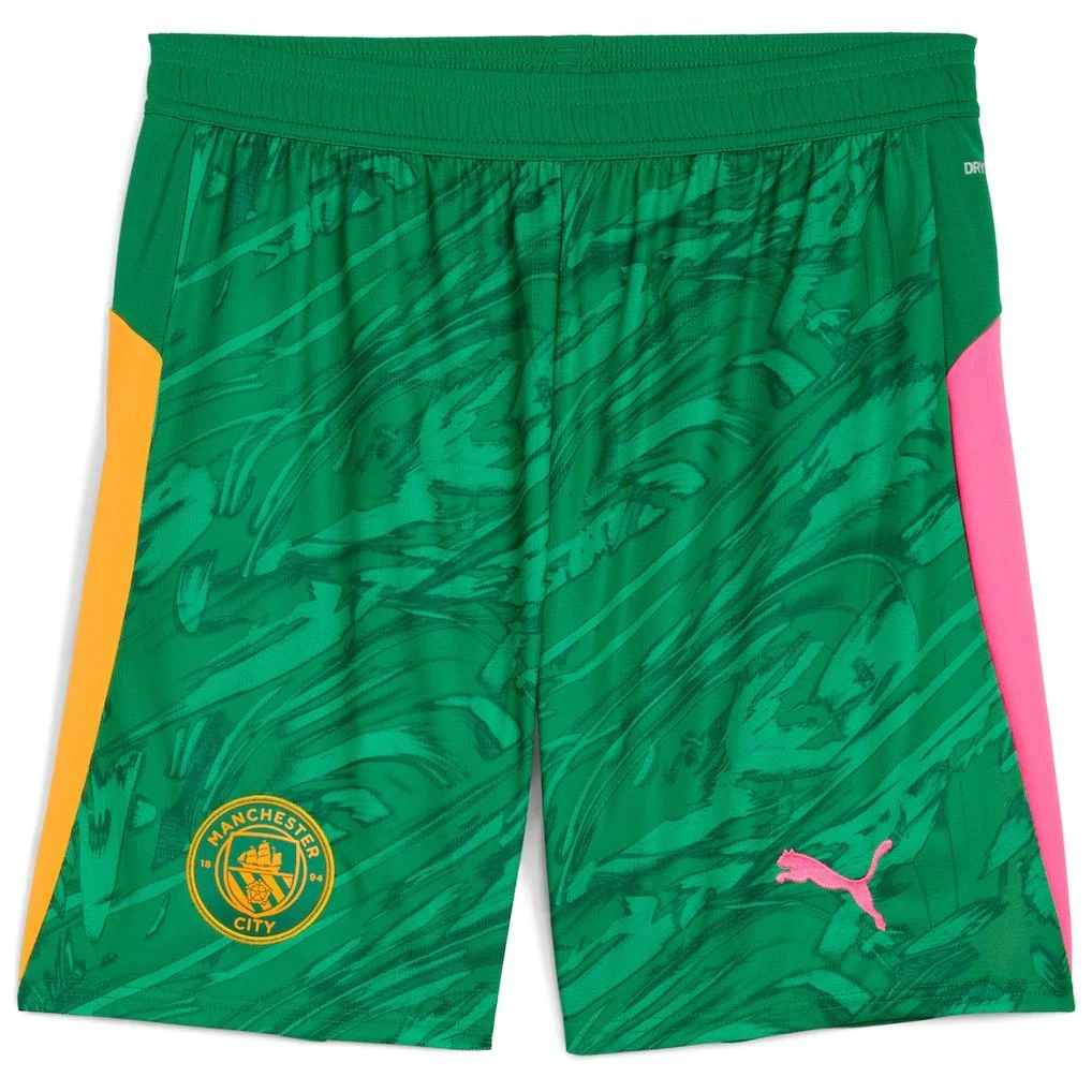 Manchester City FC PUMA Goalkeeper Shorts 2025-26 - Green
 £28.00 