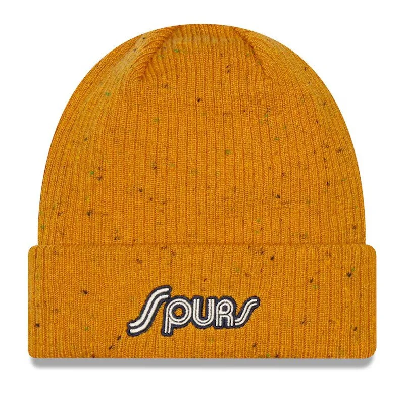 Tottenham Hotspur New Era Retro Cuff Knit - Mustard - Mens - £17.00