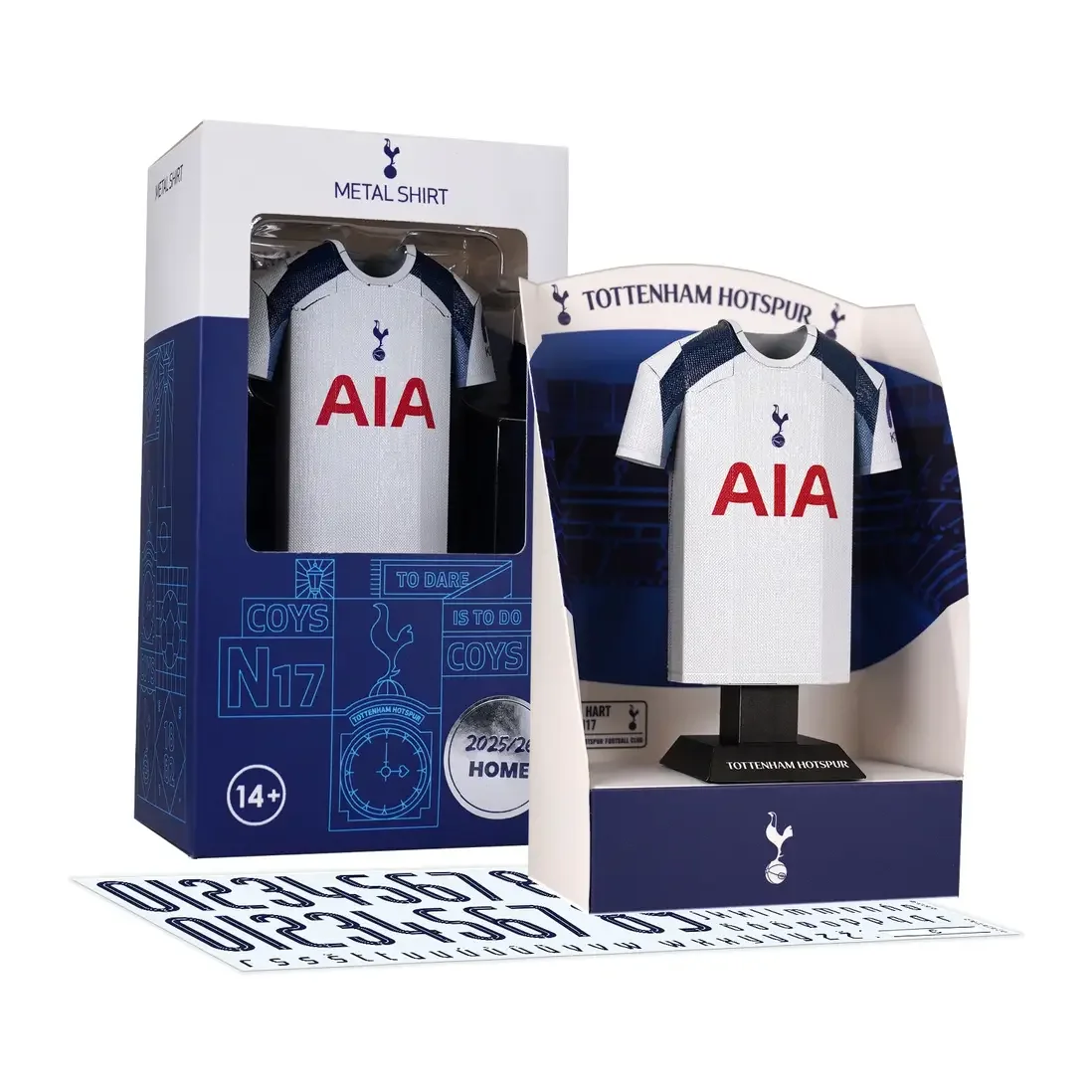 Tottenham Hotspurs Home Kit 2025/26 Metal Alloy Football Shirt
 £25.99 