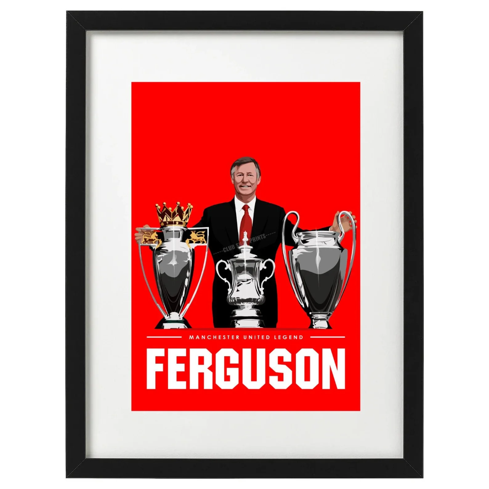 Alex Ferguson Manchester United Art Print A4 Unframed - £9.99