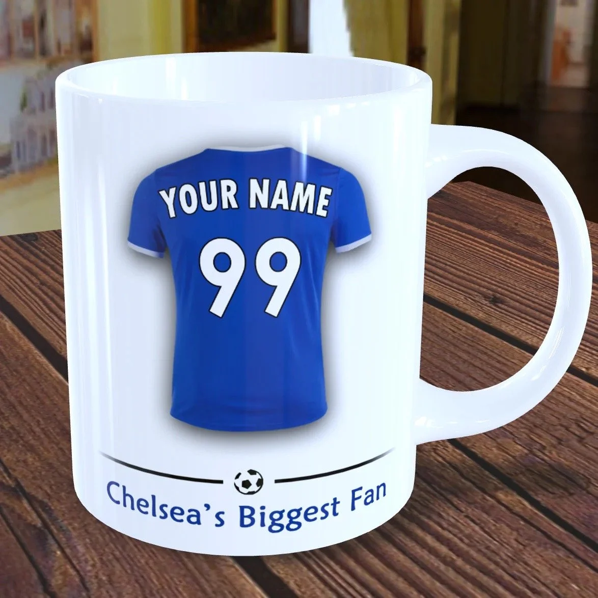 Chelsea Mug Personalised Custom Made Football Supporters Cup - £9.95