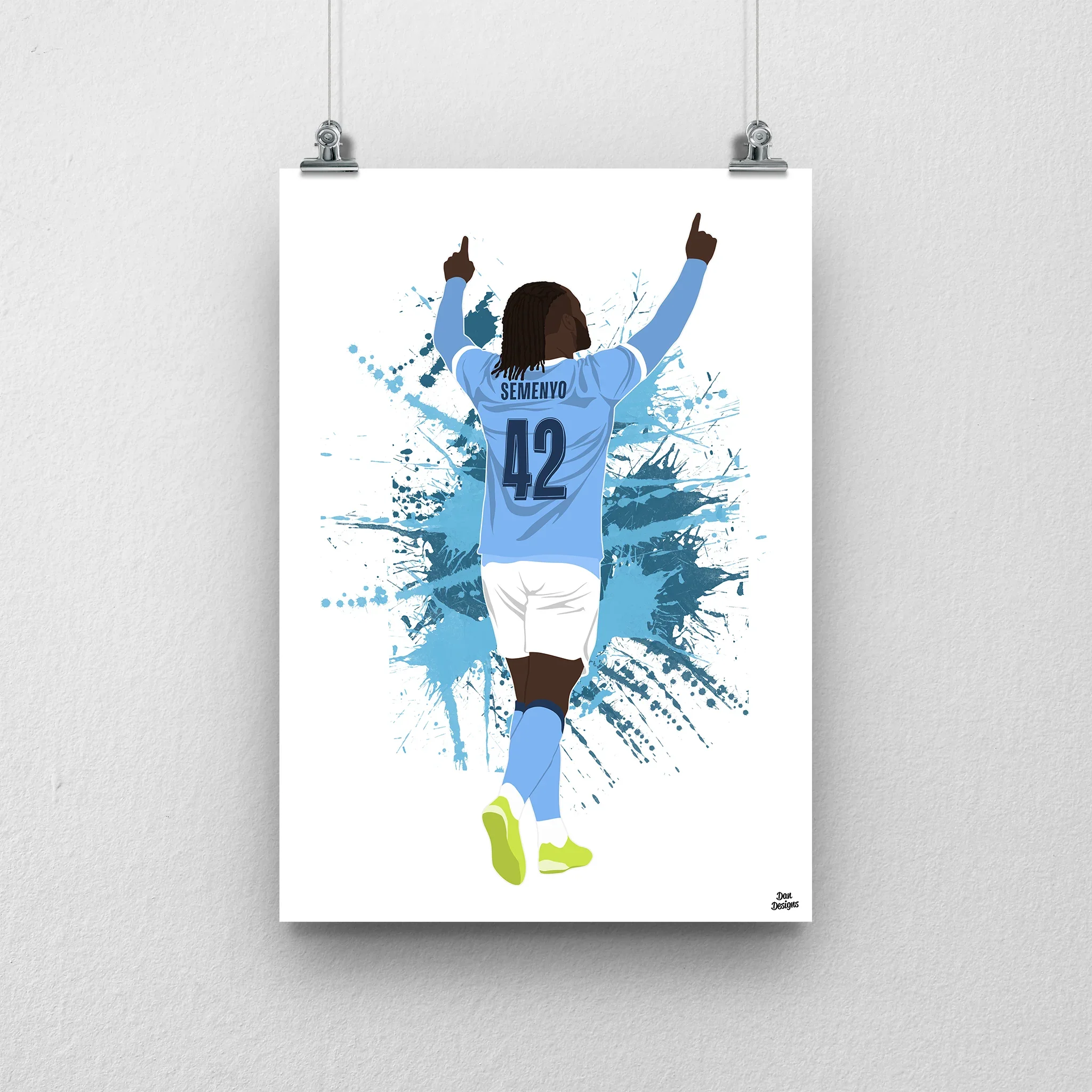 Antoine Semenyo Manchester City FC | Goal Celebration Football Artwork | A4 Print - £13.00
