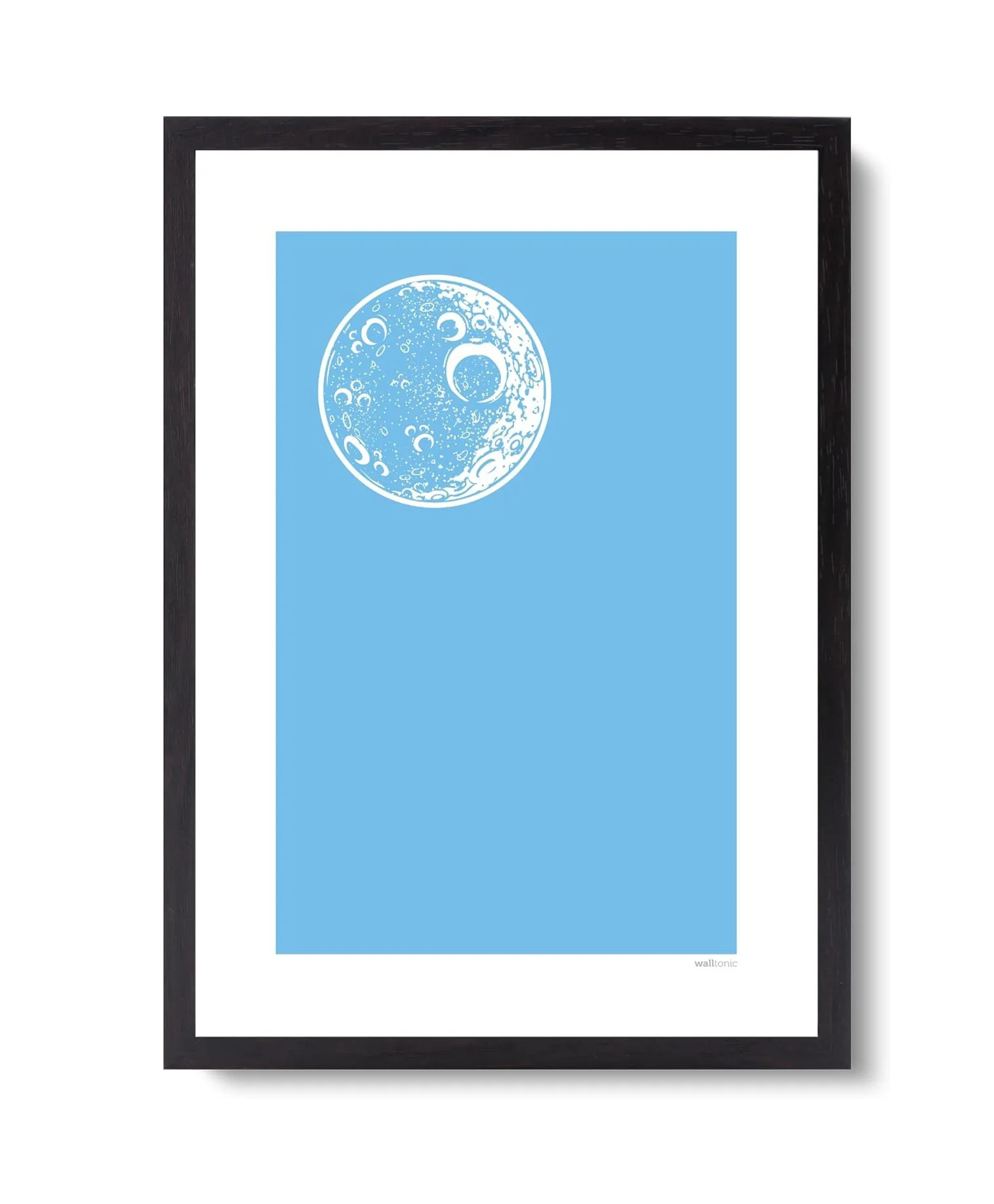 Manchester City FC 'Blue Moon' Minimalist Wall Art Print - A3 Unframed - £13.99