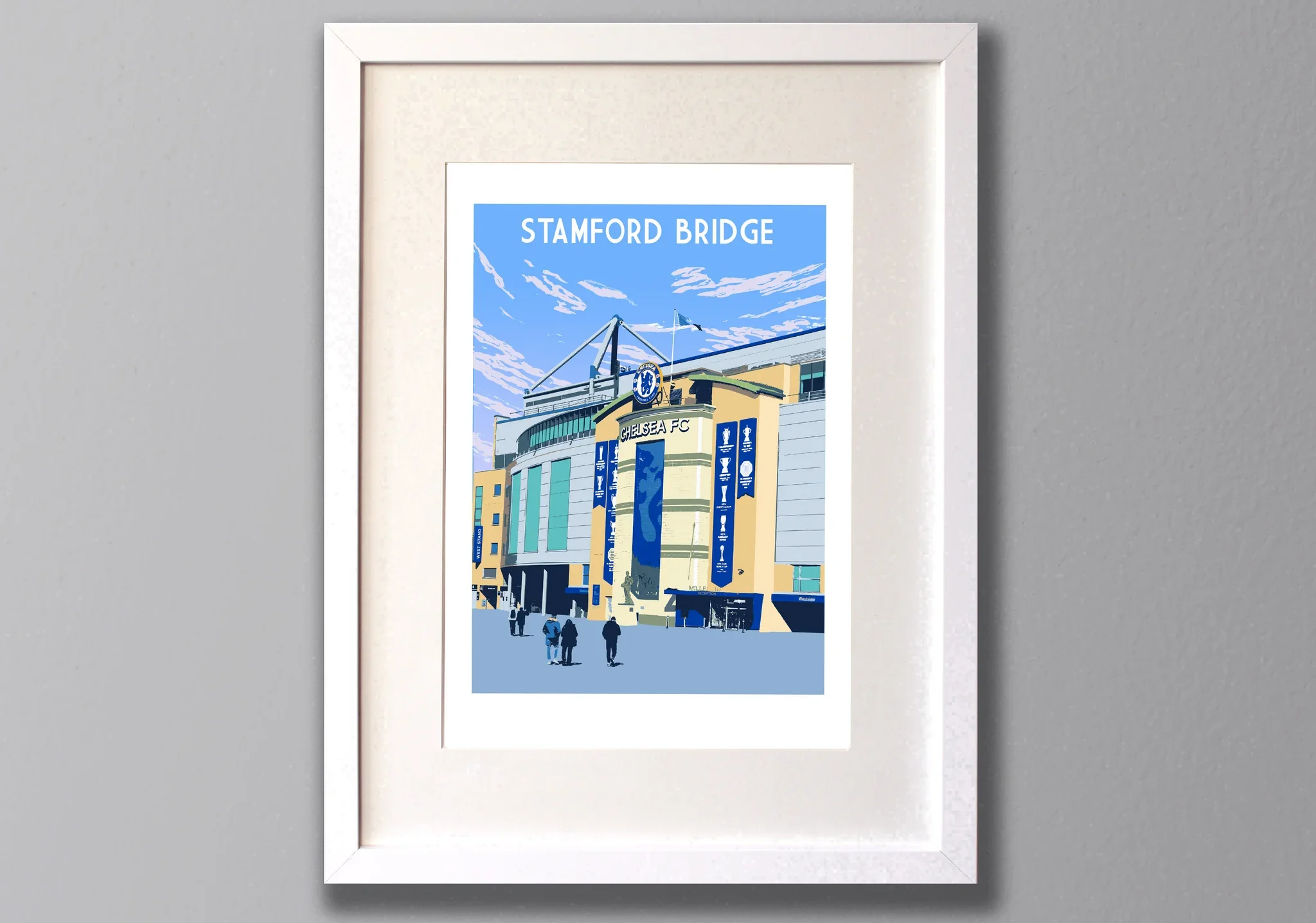 Chelsea Stamford Bridge Art Print A3 Framed
 £70.00 