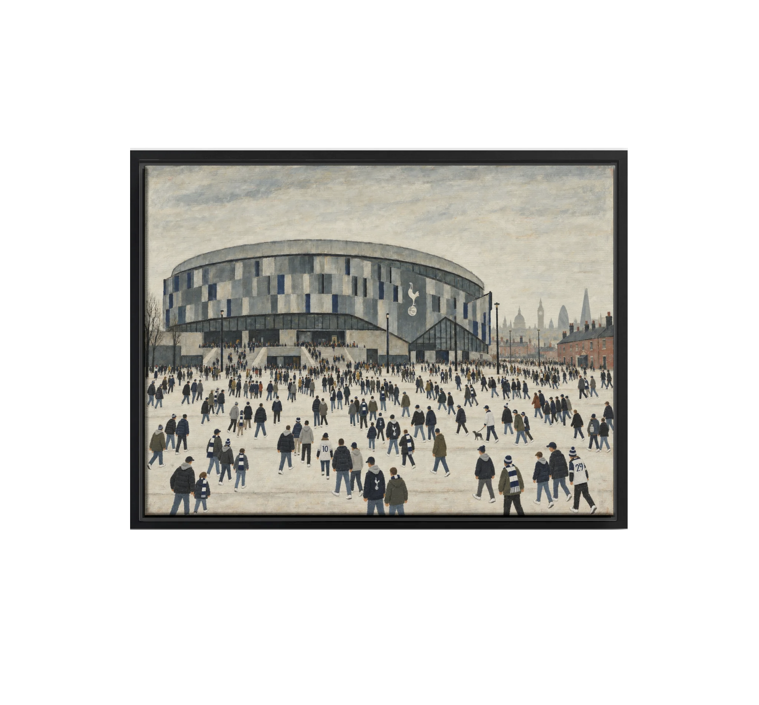 Matchday Crowd at the Stadium Canvas Print 60cm x 45cm Black Frame
 £139.95 