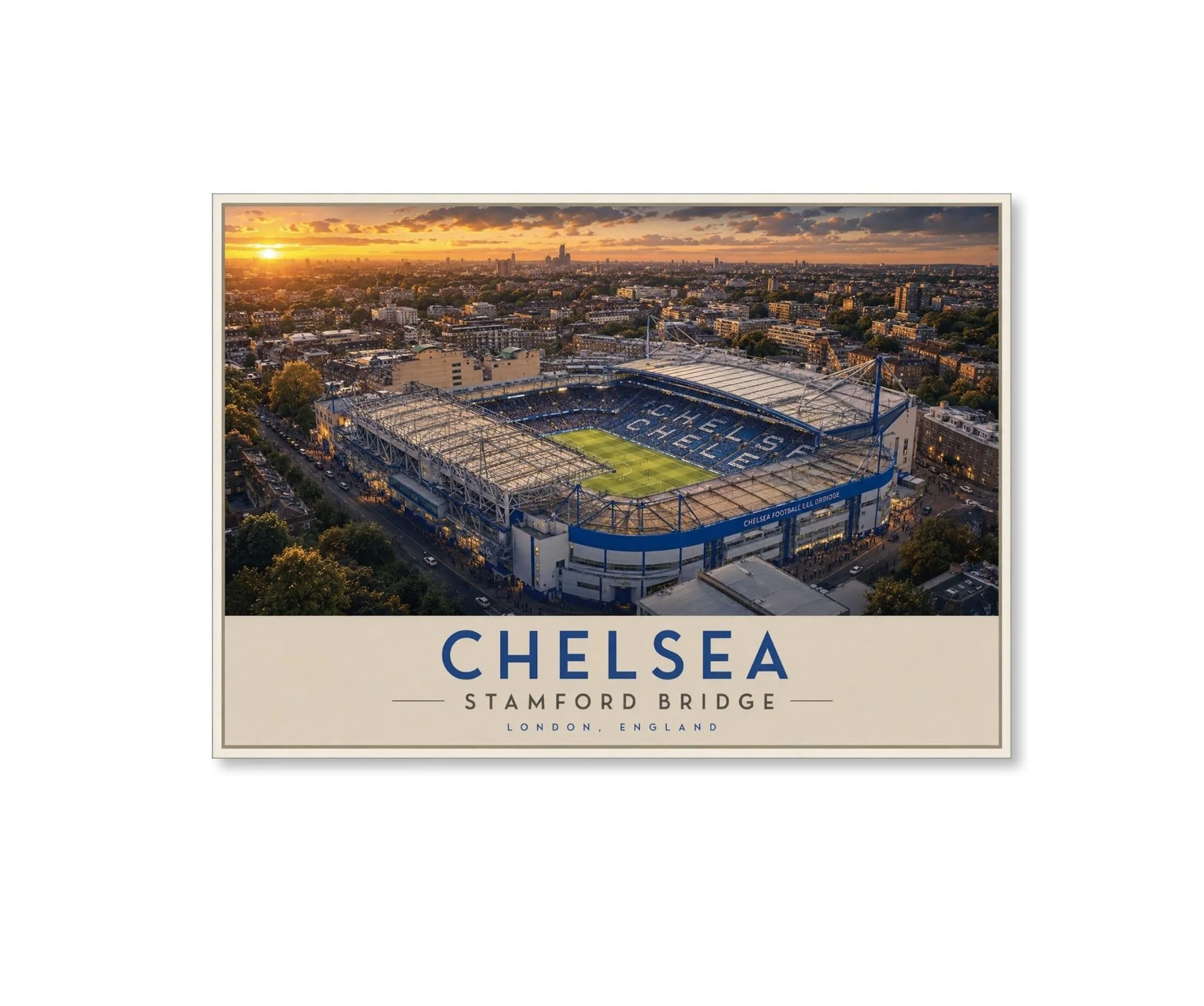The House of Ember Chelsea Stamford Bridge  Stadium Wall Art Print A3 Unframed
 £9.99 