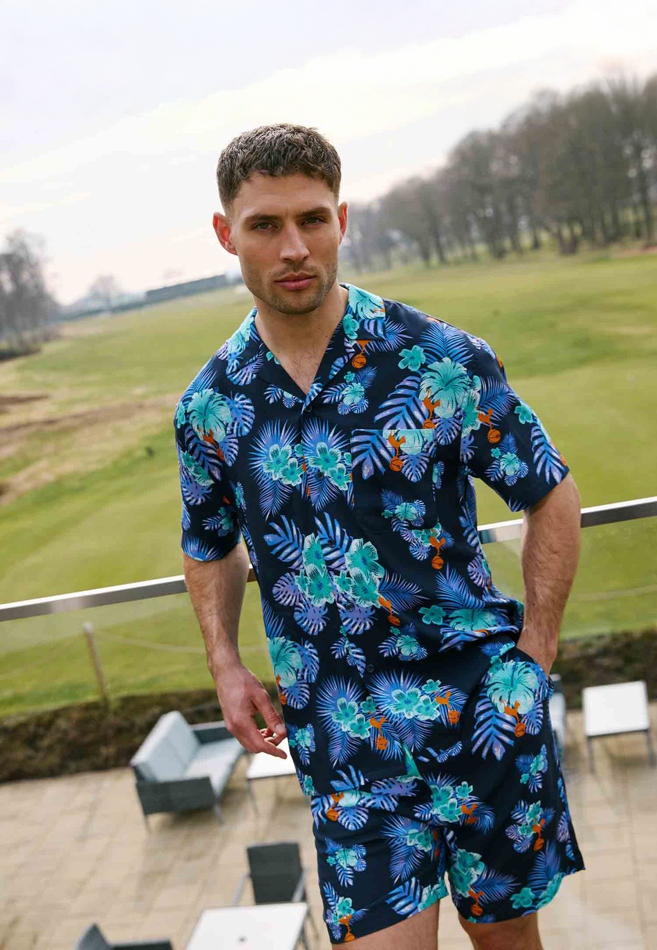 Spurs Mens Hawaiian Blue Shorts -
£28.00