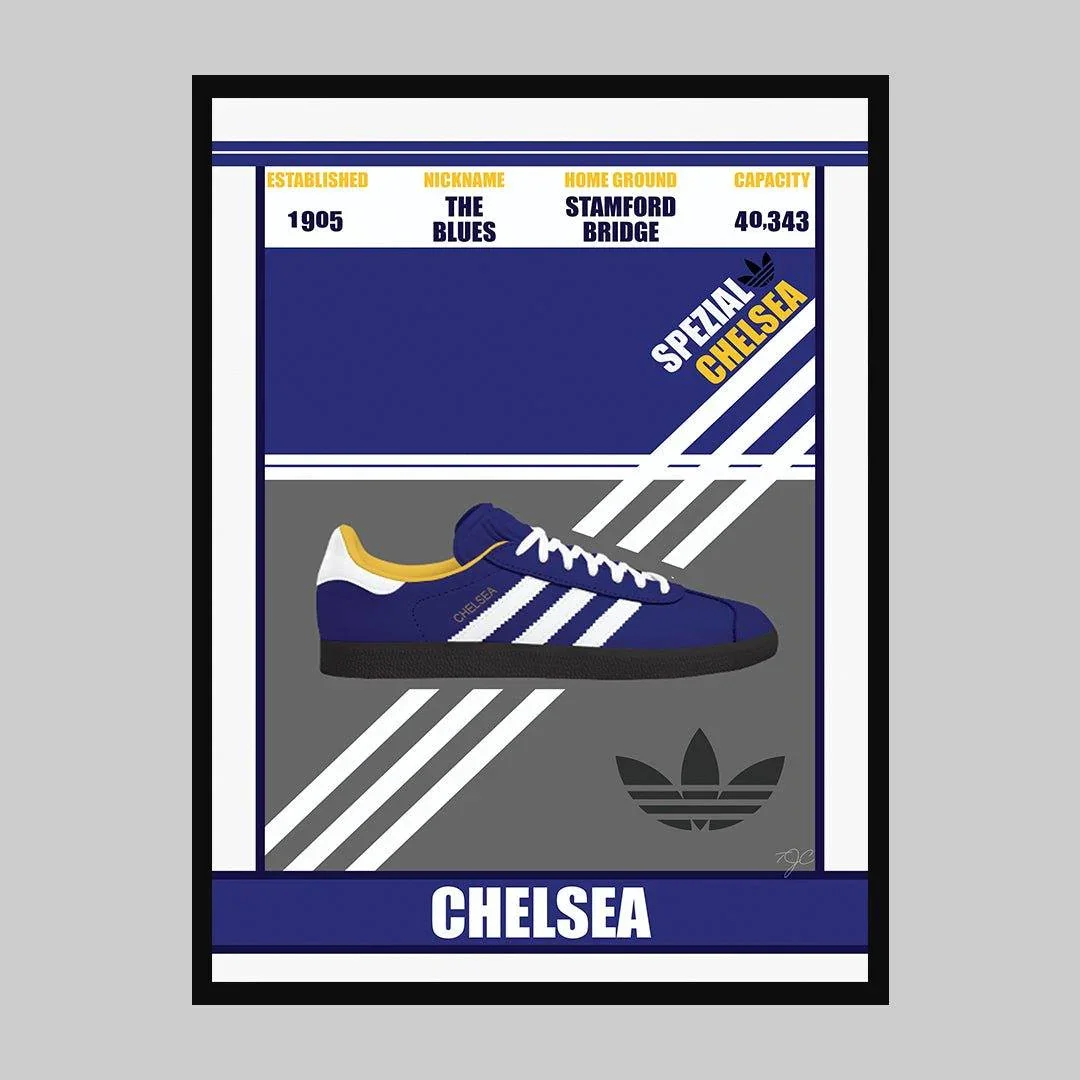 Chelsea FC Spezial Trainer A2 Unframed
 £29.99 
