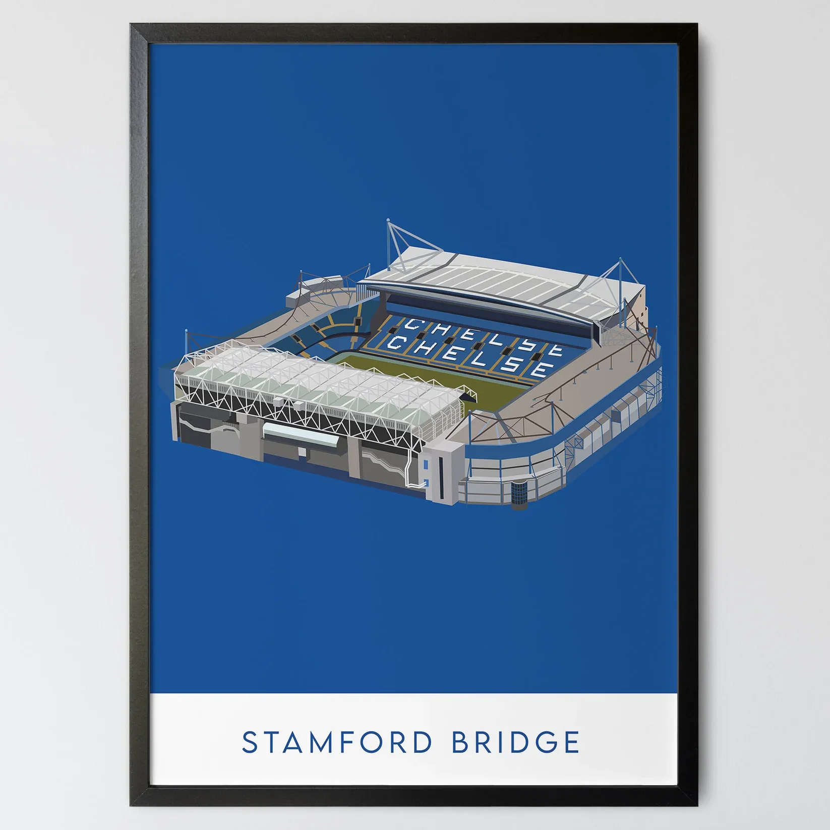 Stamford Bridge Stadium - Chelsea FC Poster - A3 Framed - £49.95