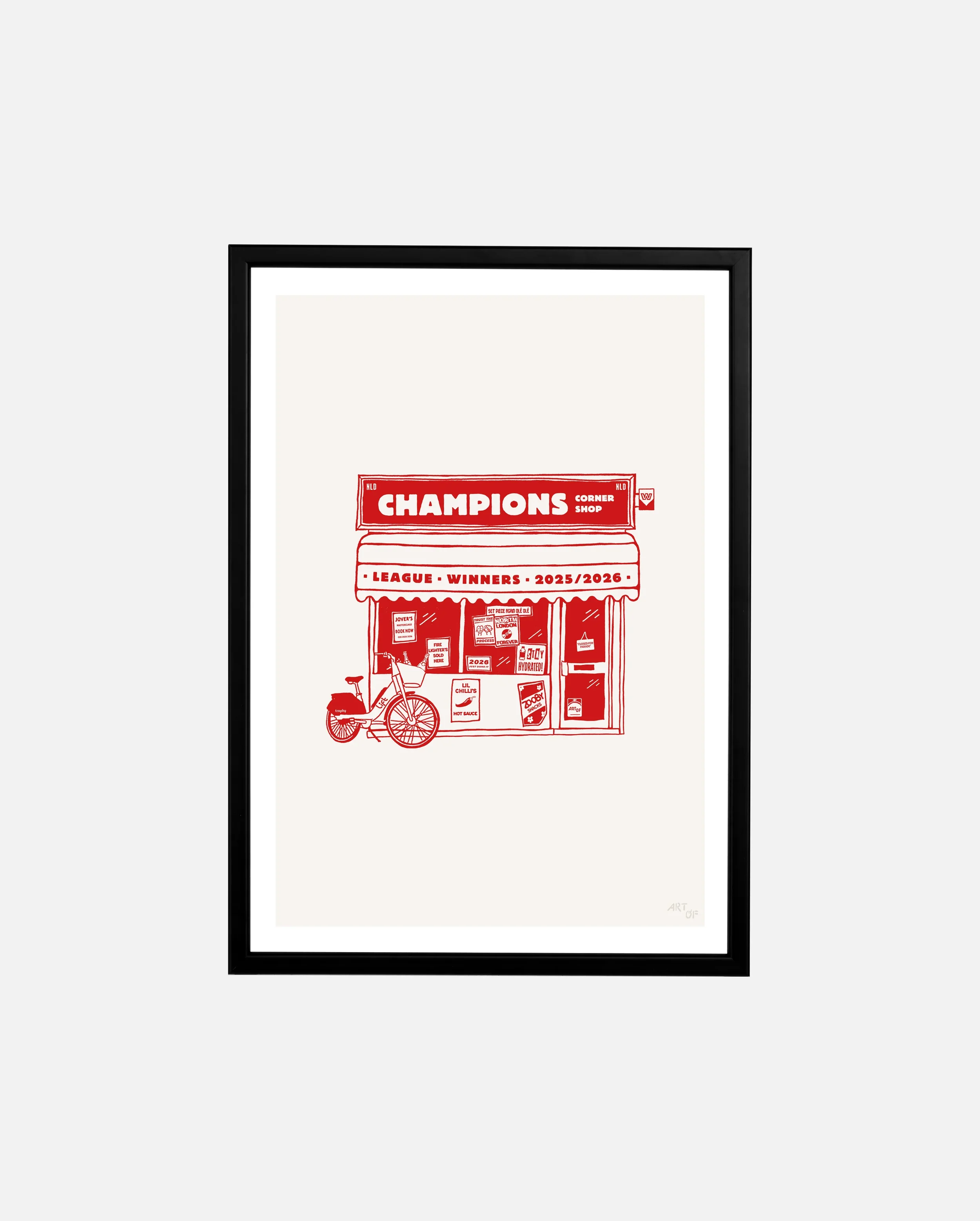 Arsenal FC Corner Shop A4 Framed
 £40.00 