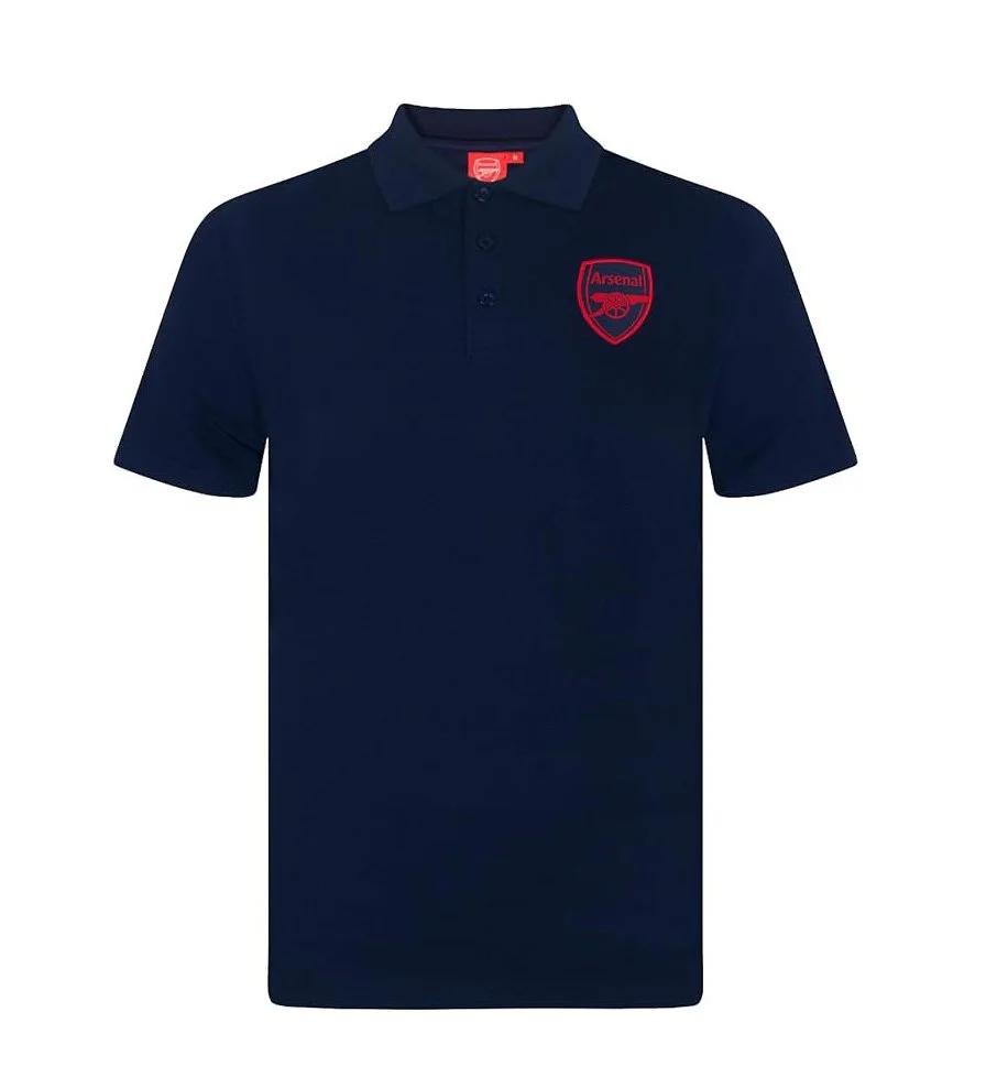 Arsenal FC Mens Polo Shirt Crest Official - £19.99