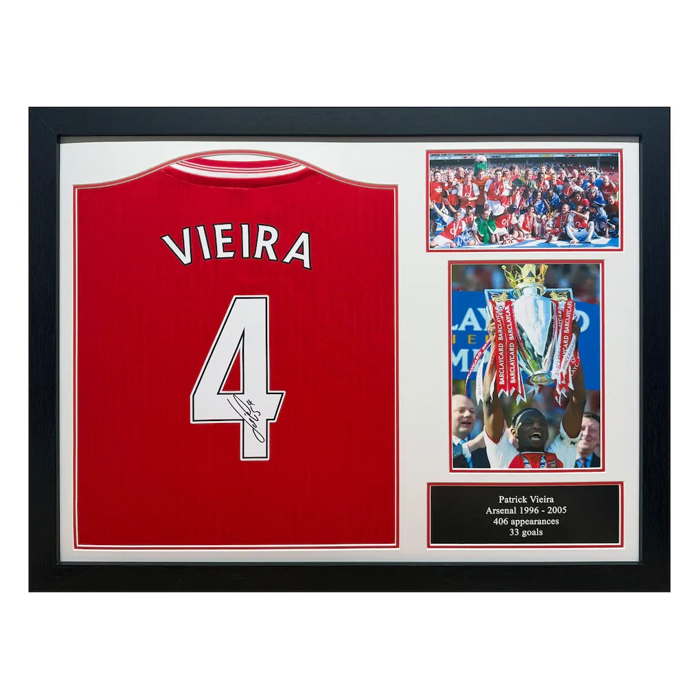 Arsenal Patrick Vieira Signed Shirt - £350.00