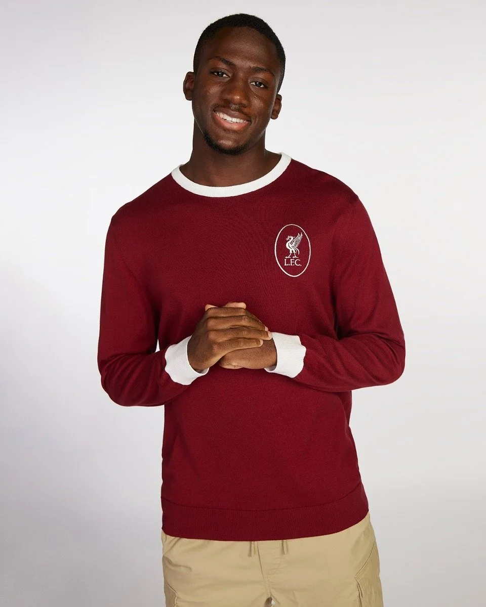 Liverpool Mens Heritage 65 Red Wembley Crew Knit Jumper - £45.00