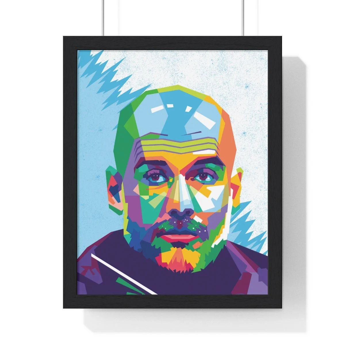 Pep Guardiola: The Master Tactician – Iconic Framed Artwork | 11in x 14in Canvas Wall Art - £49.99