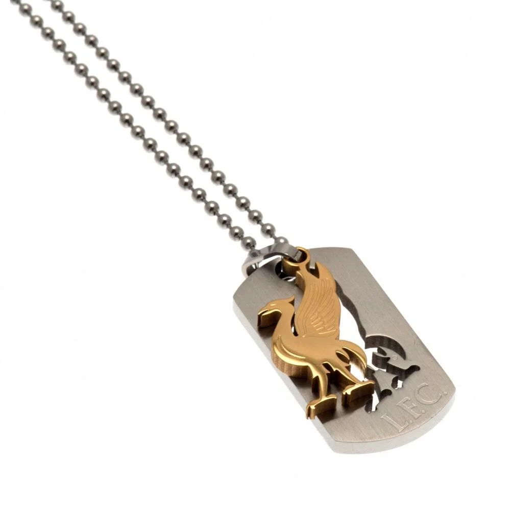 Liverpool FC Bi Colour Cut Out Dog Tag & Chain - £27.99