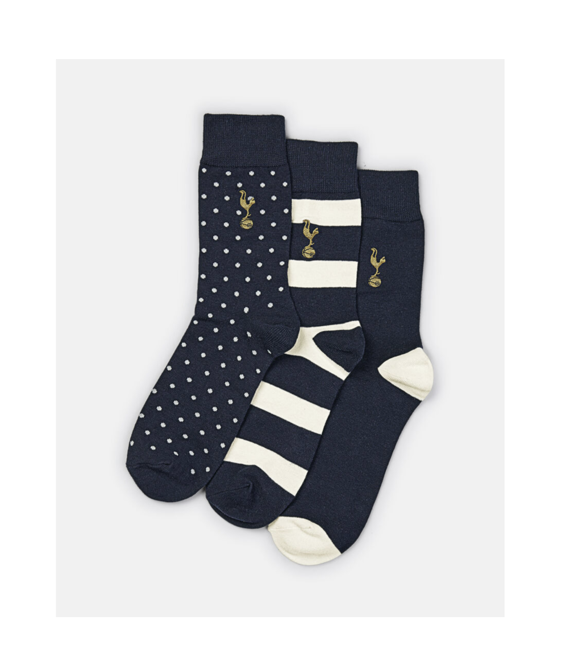 Spurs Adult 3 Pack Box Set Stripe Sport and Plain Socks - £15.00