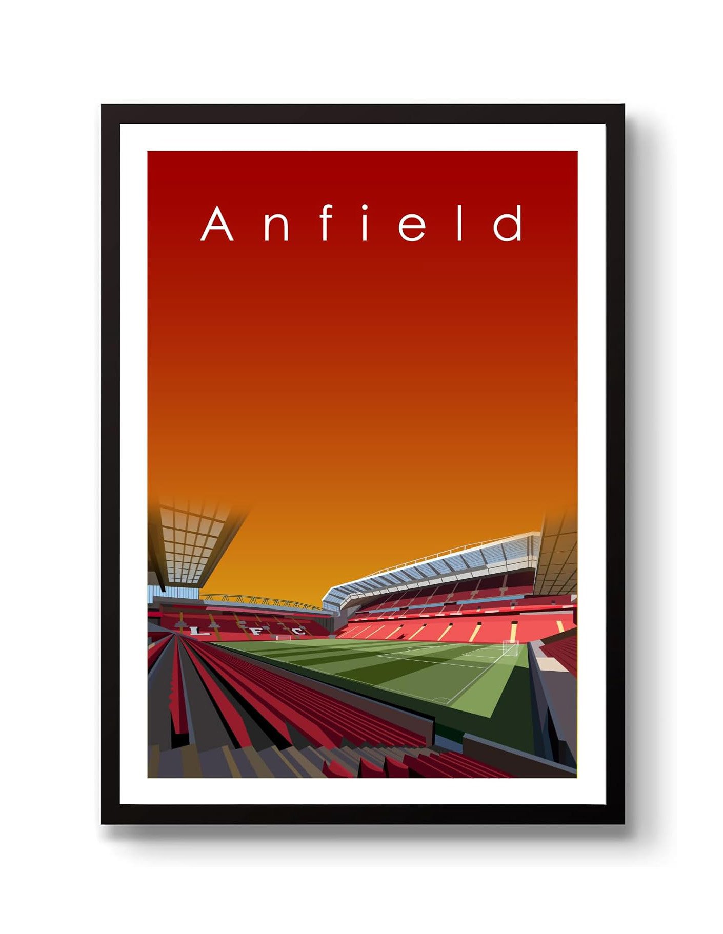 GroundDesigns Anfield Stadium Art Unframed A3 - £18.99