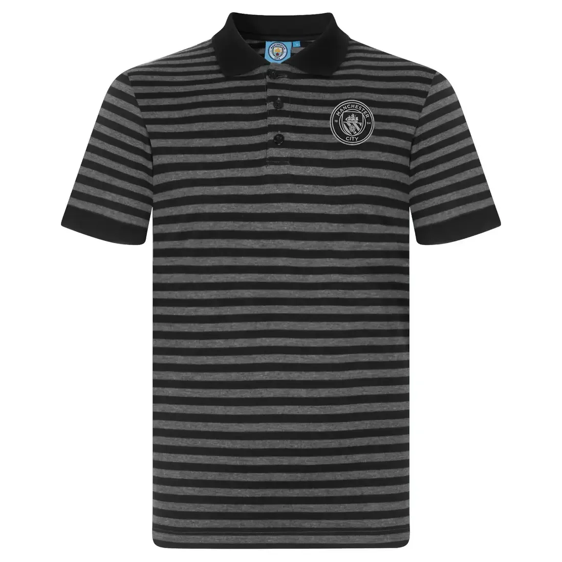 Manchester City FC Adults Striped Polo Shirt
 £34.99 