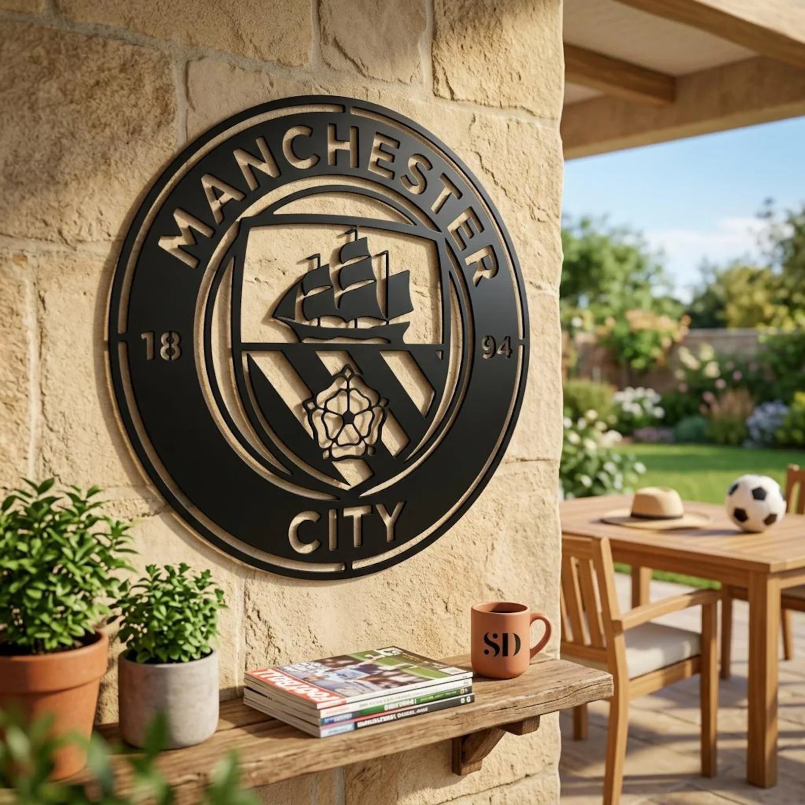 Manchester City Metal Wall Art Stadium Sign
 £73.66 
