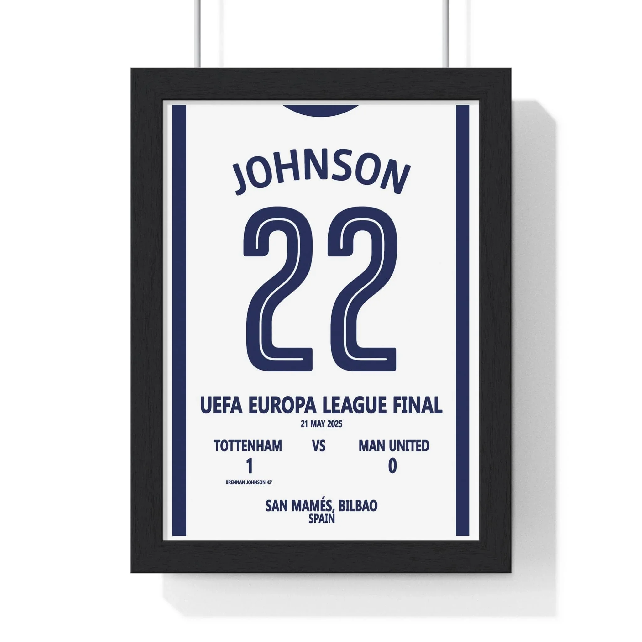 Bilbao 2025 Final Print – Inspired by Johnson #22 Final Print | Wall Art Print Tottenham A4 Framed
 £24.99 