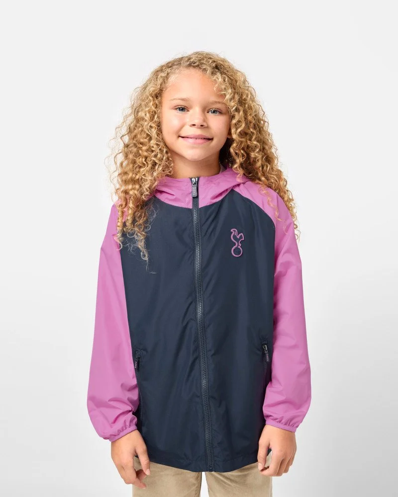 Spurs Kids Colour Block Showerproof Jacket - £30.00