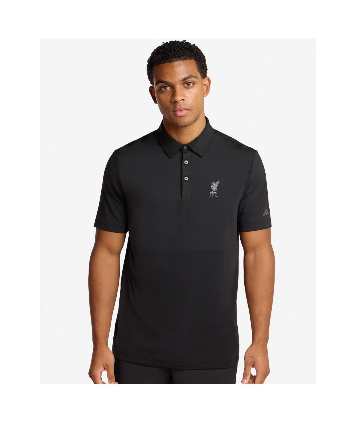 LFC adidas Adults Ultimate365 Solid Golf Polo Shirt Black - £45.00