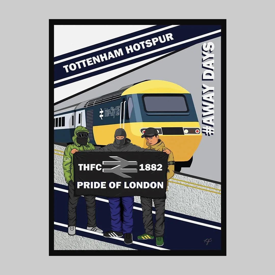 Tottenham Hotspur FC | Away Days | A4 Art Print - £12.49