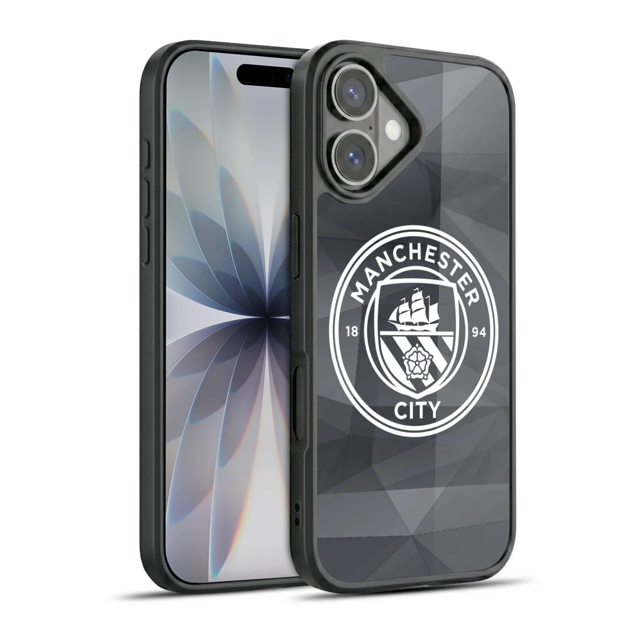 Man City FC Badge Geometric Black White Mono Gel Armour Case For Apple iPhone 17
 £26.95 