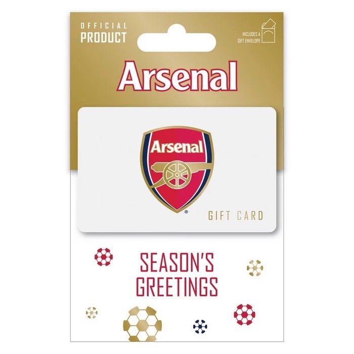 Arsenal Seasons Greetings Gift Card 25
 - £25.00