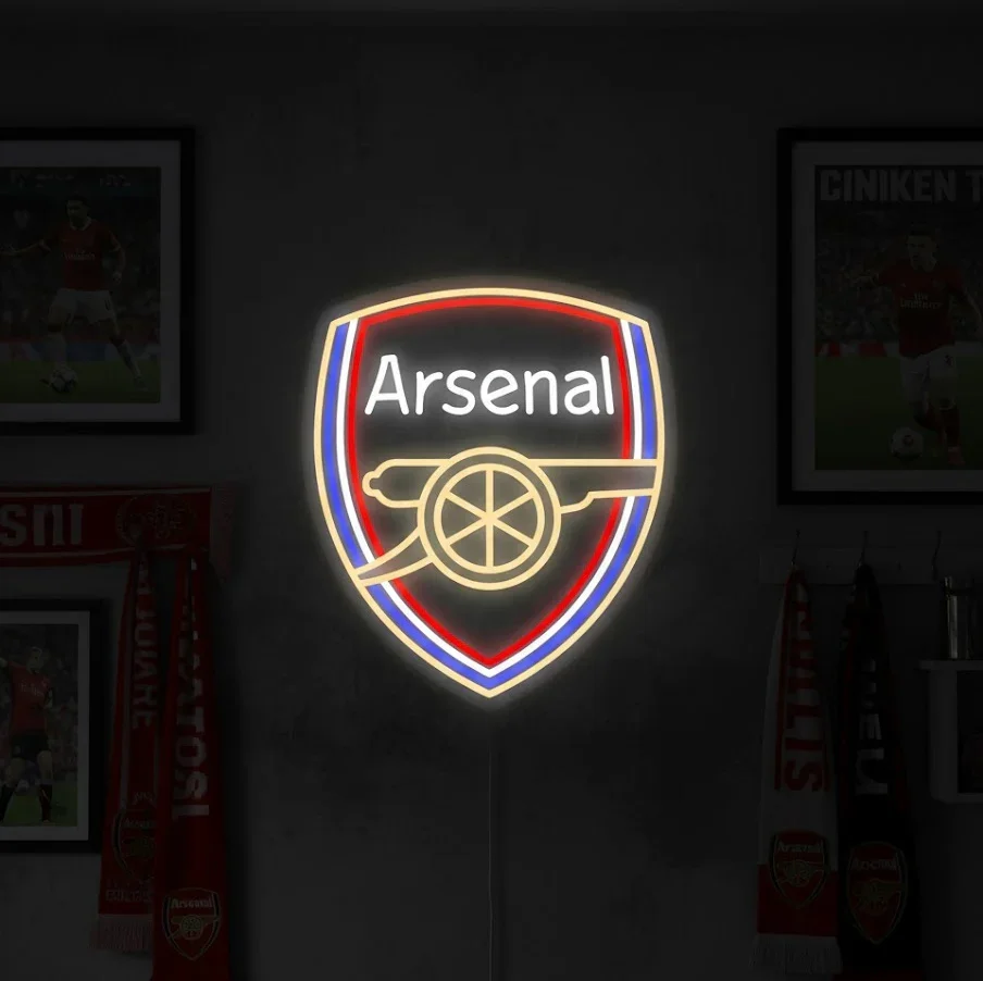 Arsenal FC Neon Sign LED 90cm Acrylic Black - £449.00