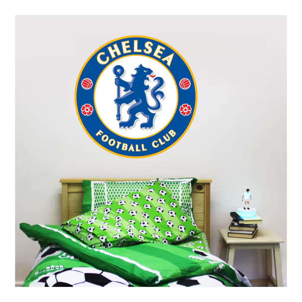 Chelsea Crest Wall Sticker - 90cm x 90cm with Decal Set - 60cm x 30cm - £34.99