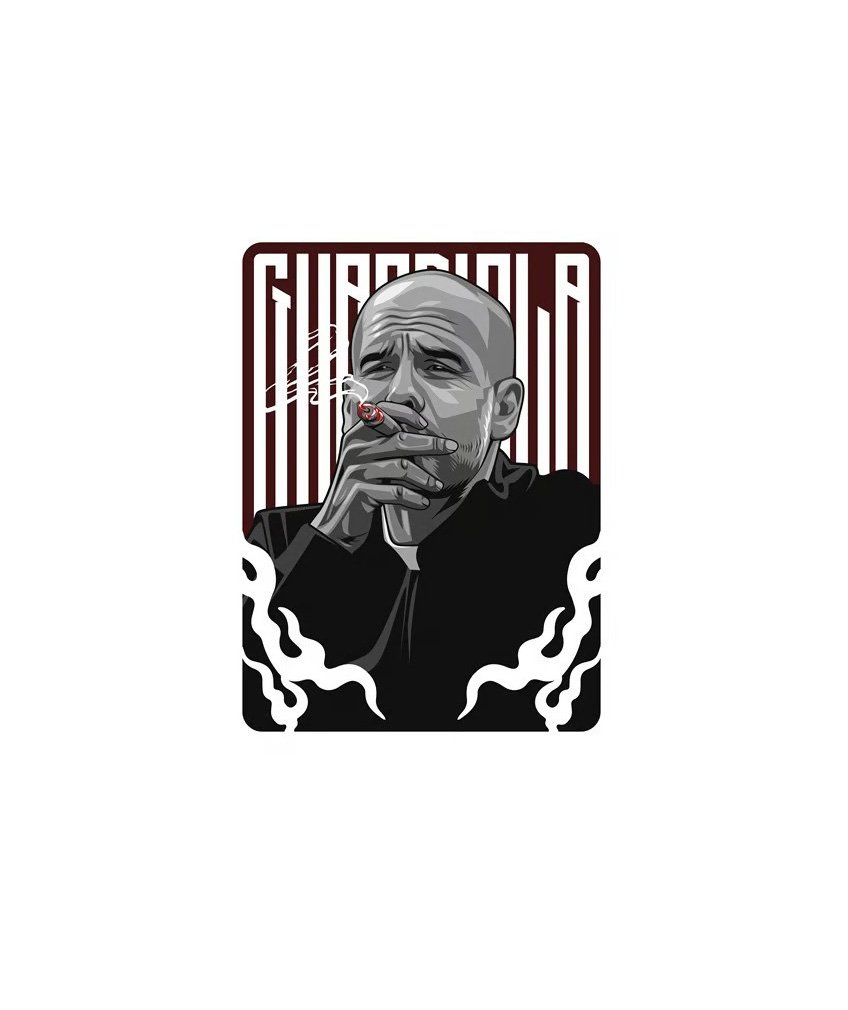 Pep Guardiola | Manchester City FC | 21cm x 30cm Canvas Wall Art - £32.57