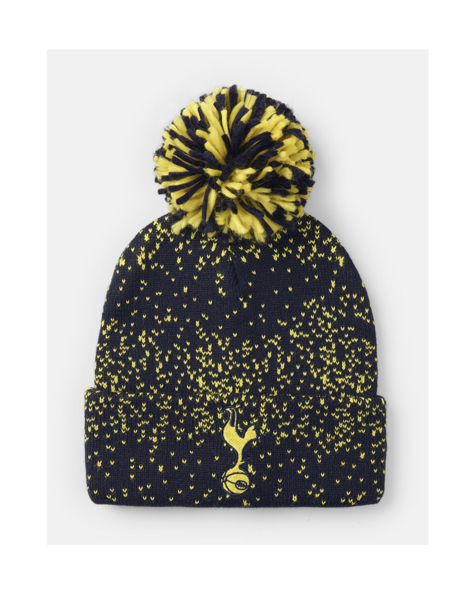 Spurs Kids Navy And Yellow Speckled Cuff Beanie - £13.00