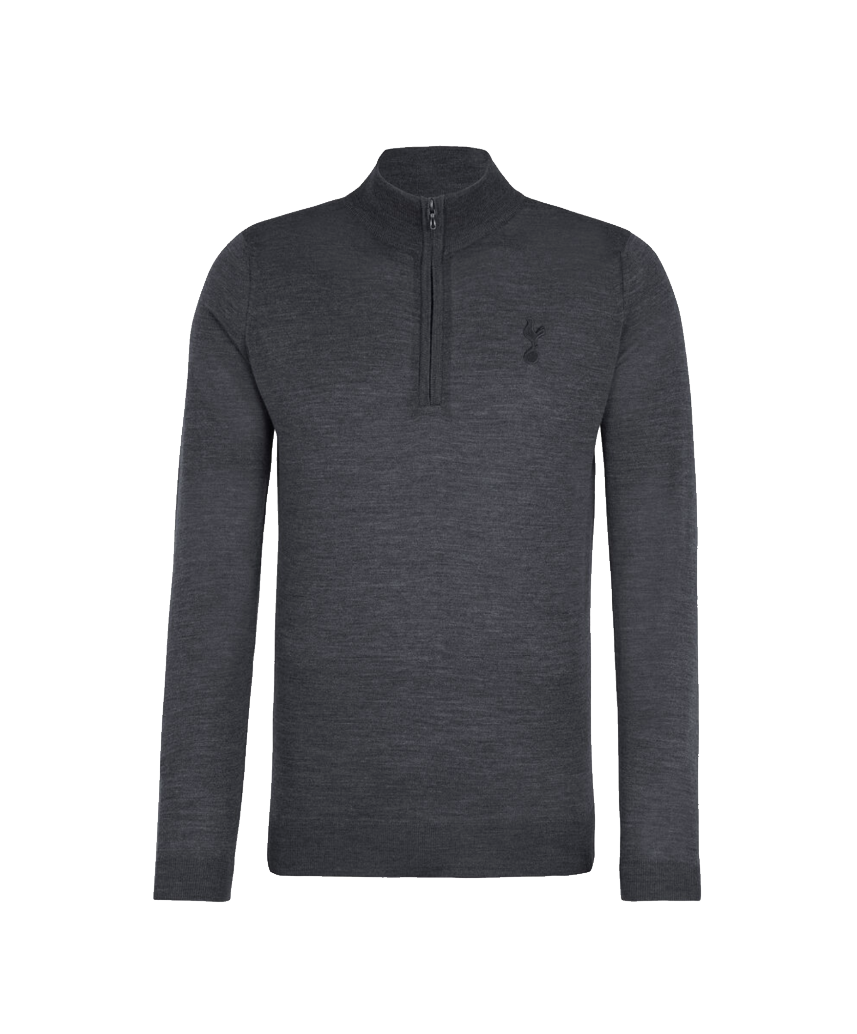 Spurs X John Smedley Mens Grey 1/4 Zip Jumper - £275.00