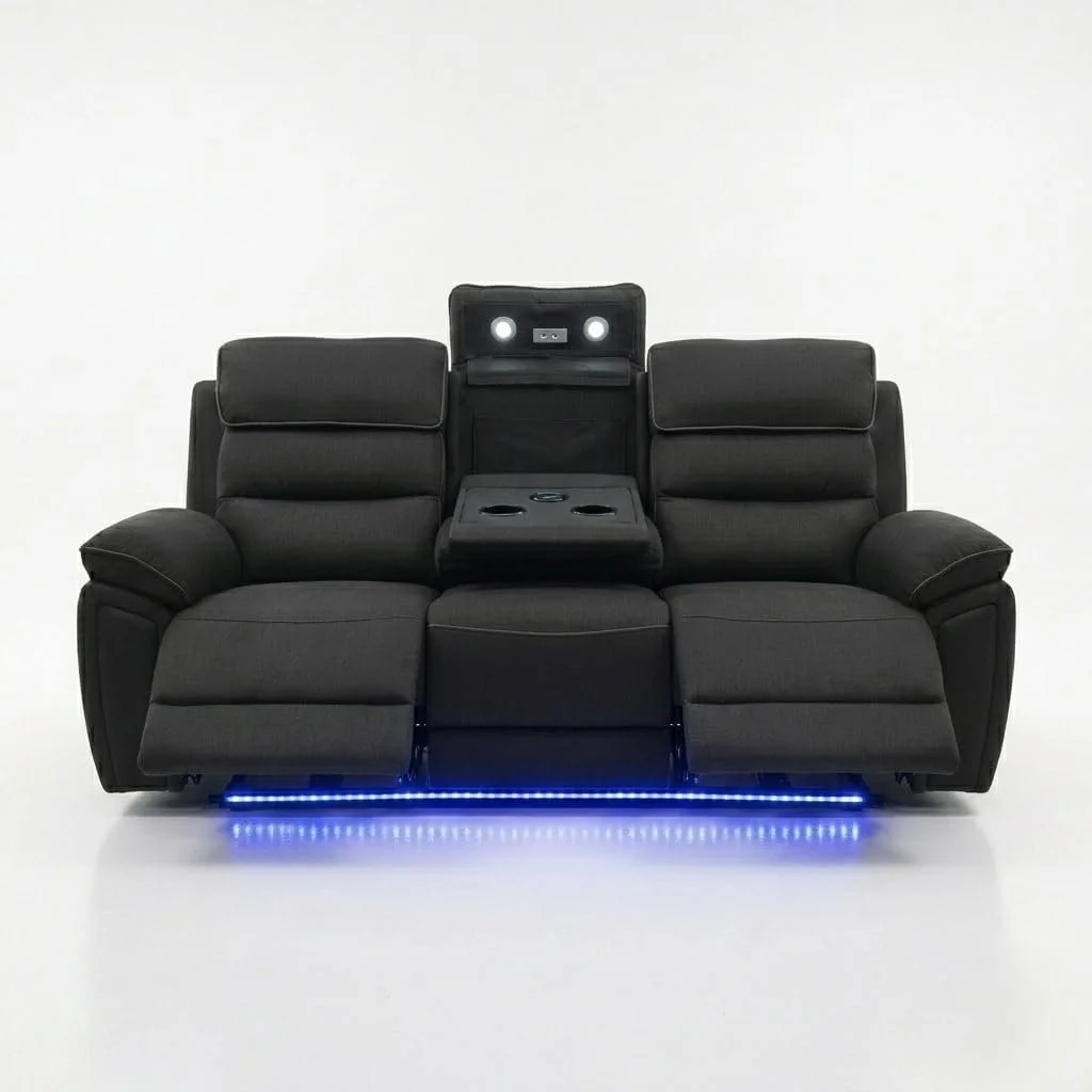 Milan Electric Recliner Sofa Set with LED Lighting
 £439.00 