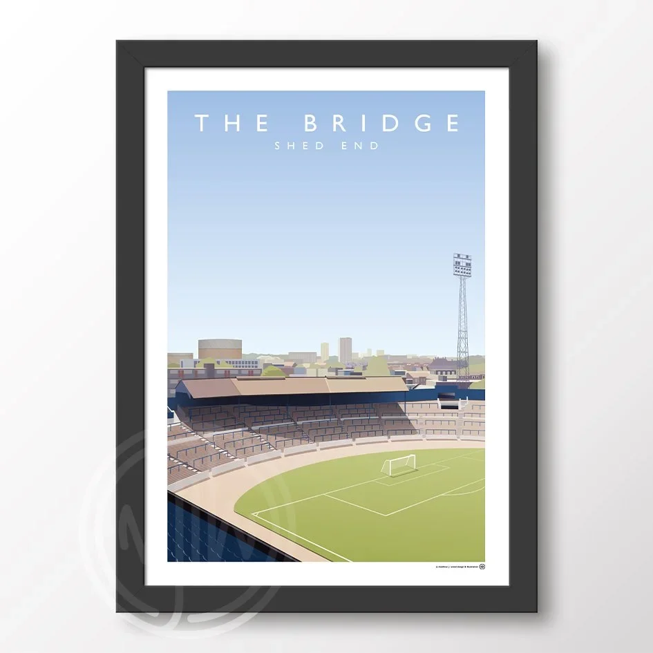 Chelsea Stamford Bridge The Shed End Poster A2 Framed
 £72.00 