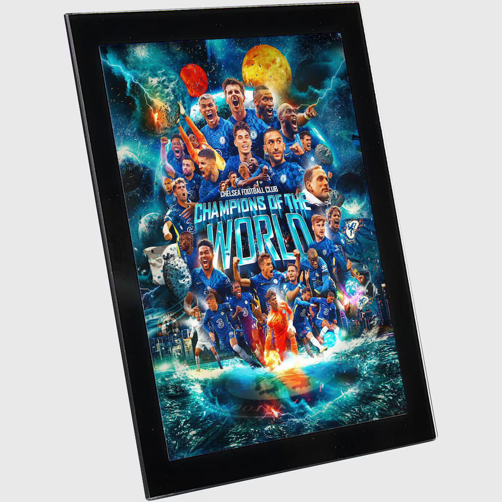 Chelsea Champions of the World Glass Frame - 8 x 6 - £35.00