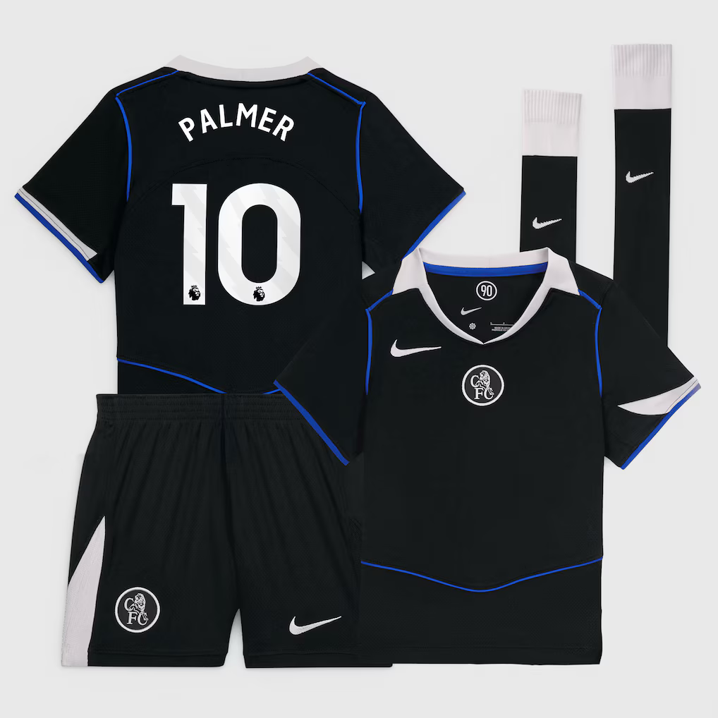 Chelsea Nike Third Stadium Mini Kit 2025-26 - Little Kids with Palmer 10 Printing - £69.99