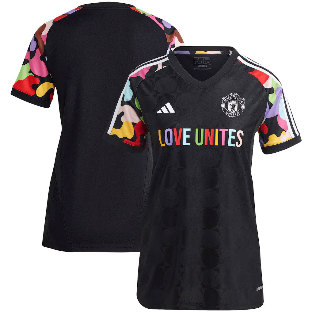 Manchester United adidas Love Unites Jersey - Black - Womens - £40.00