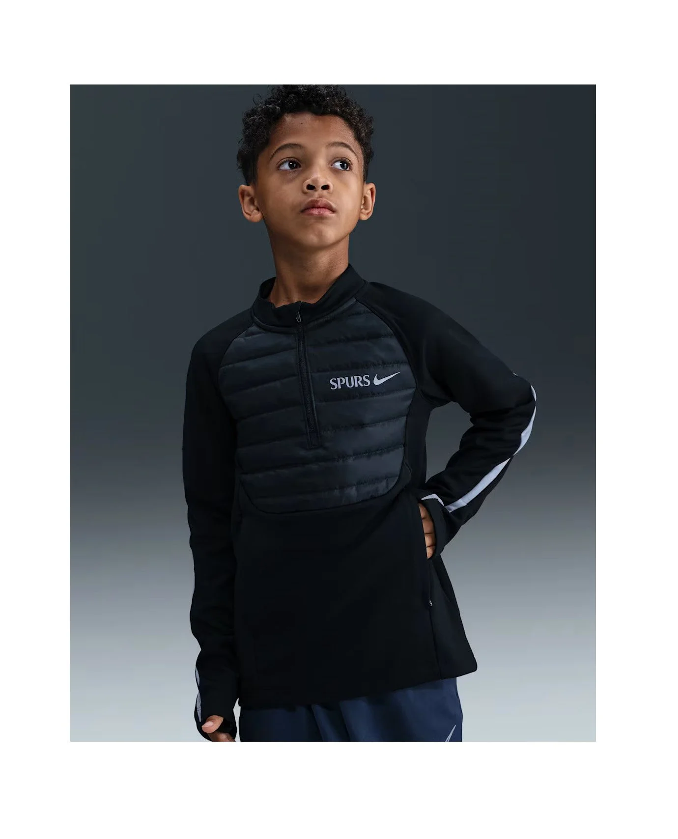 Tottenham Hotspur Academy Winter Warrior Older Kids' Nike Therma-FIT Football Drill Top - £54.99