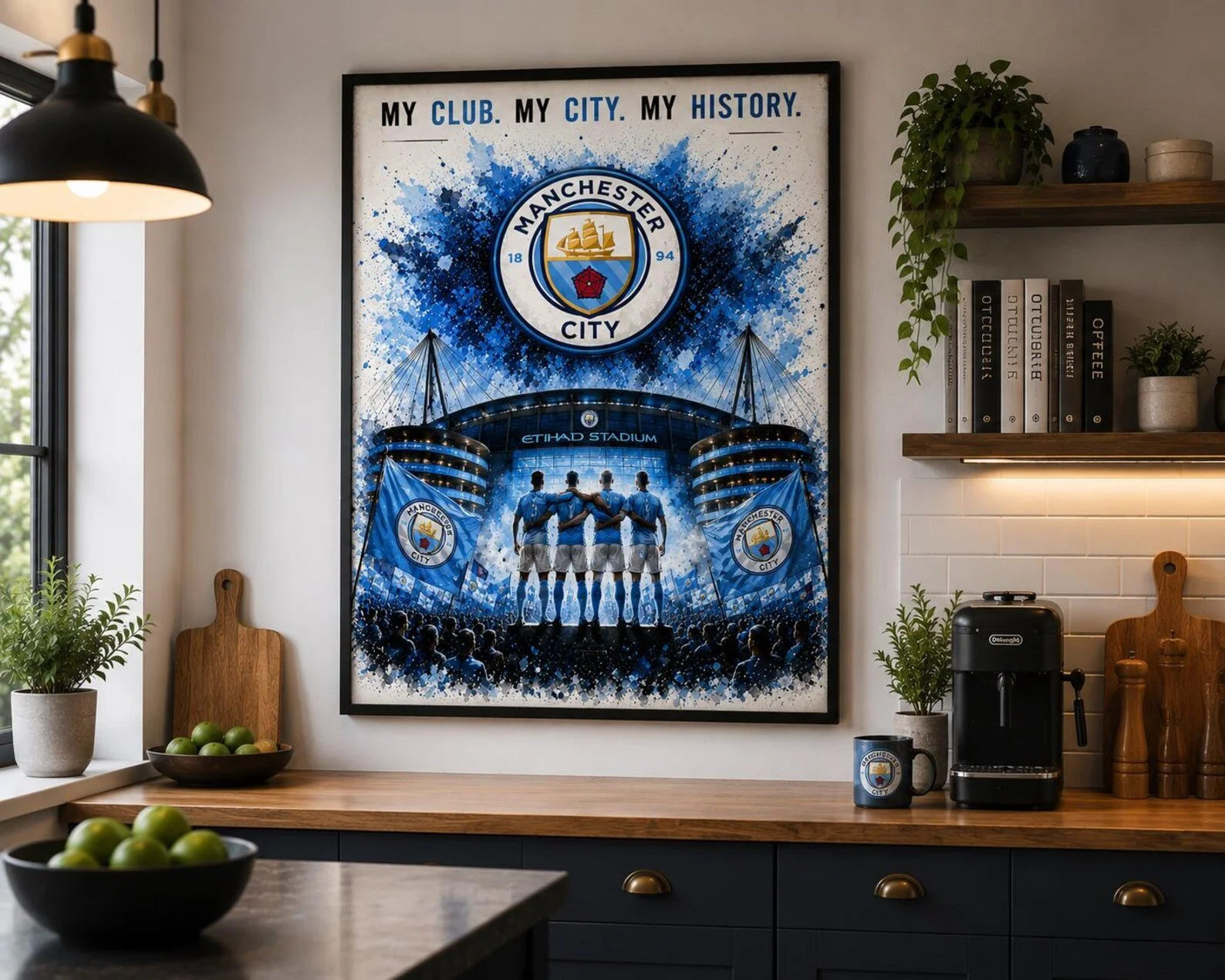 Manchester City FC Wall Art Blue Splash A3 Framed Print 
 £65.99 