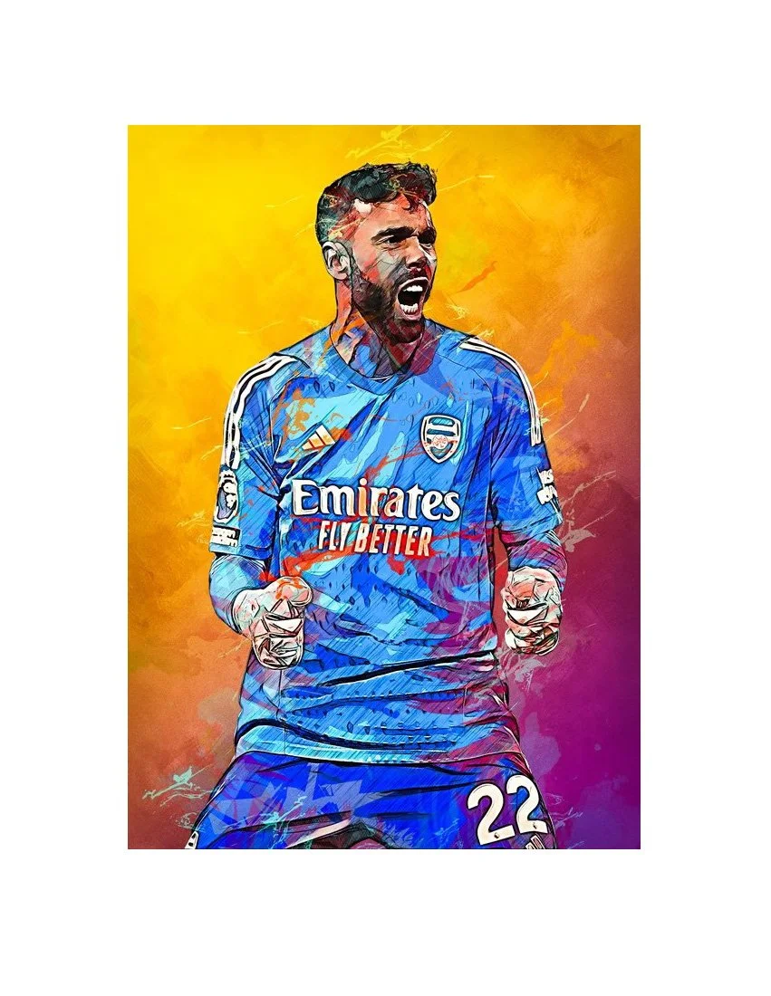 David Raya | Arsenal FC | 50cm x 70cm Premium Poster - £20.33
