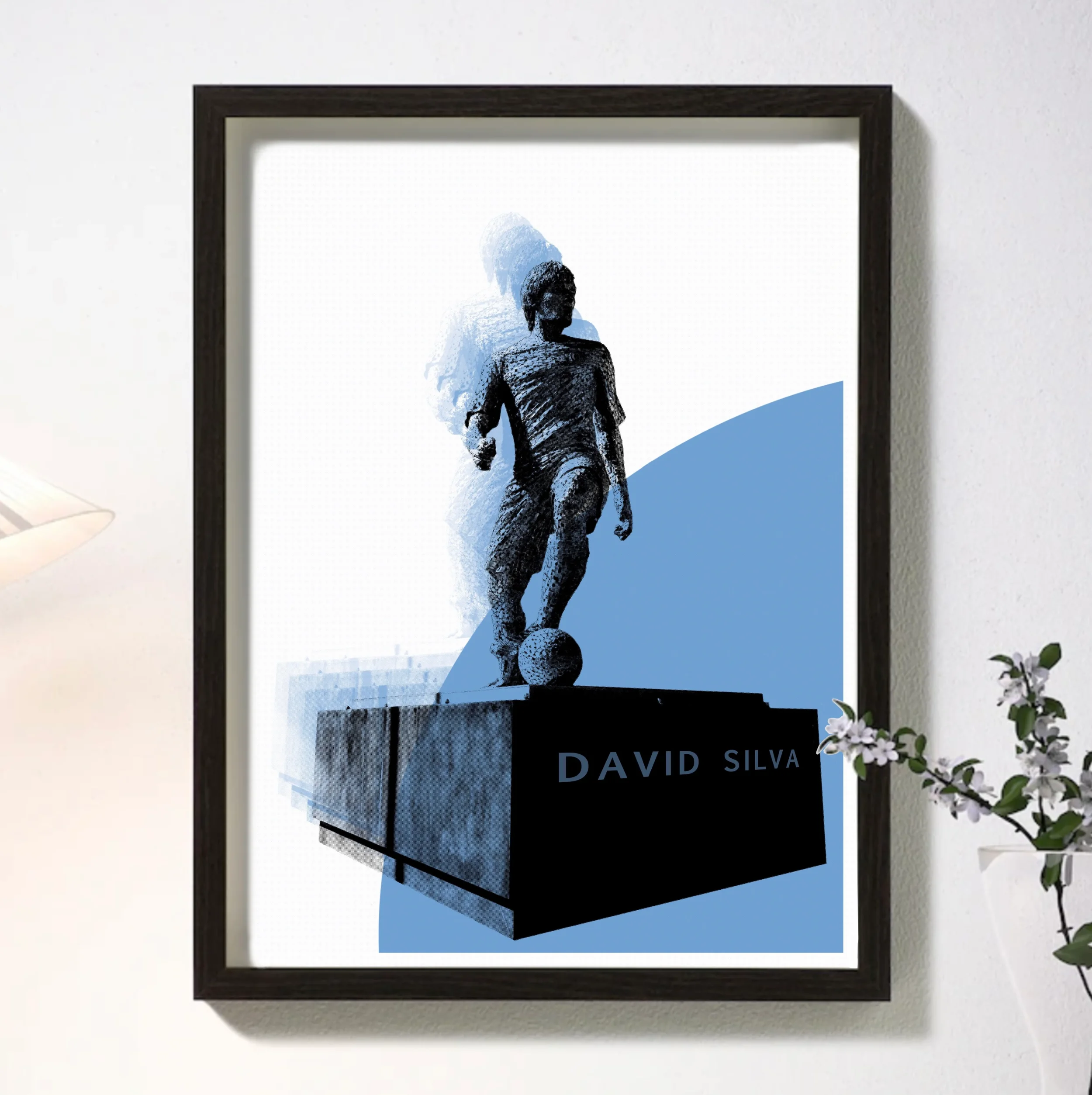 Manchester City FC | David Silva A4 Framed Print - £35.00
