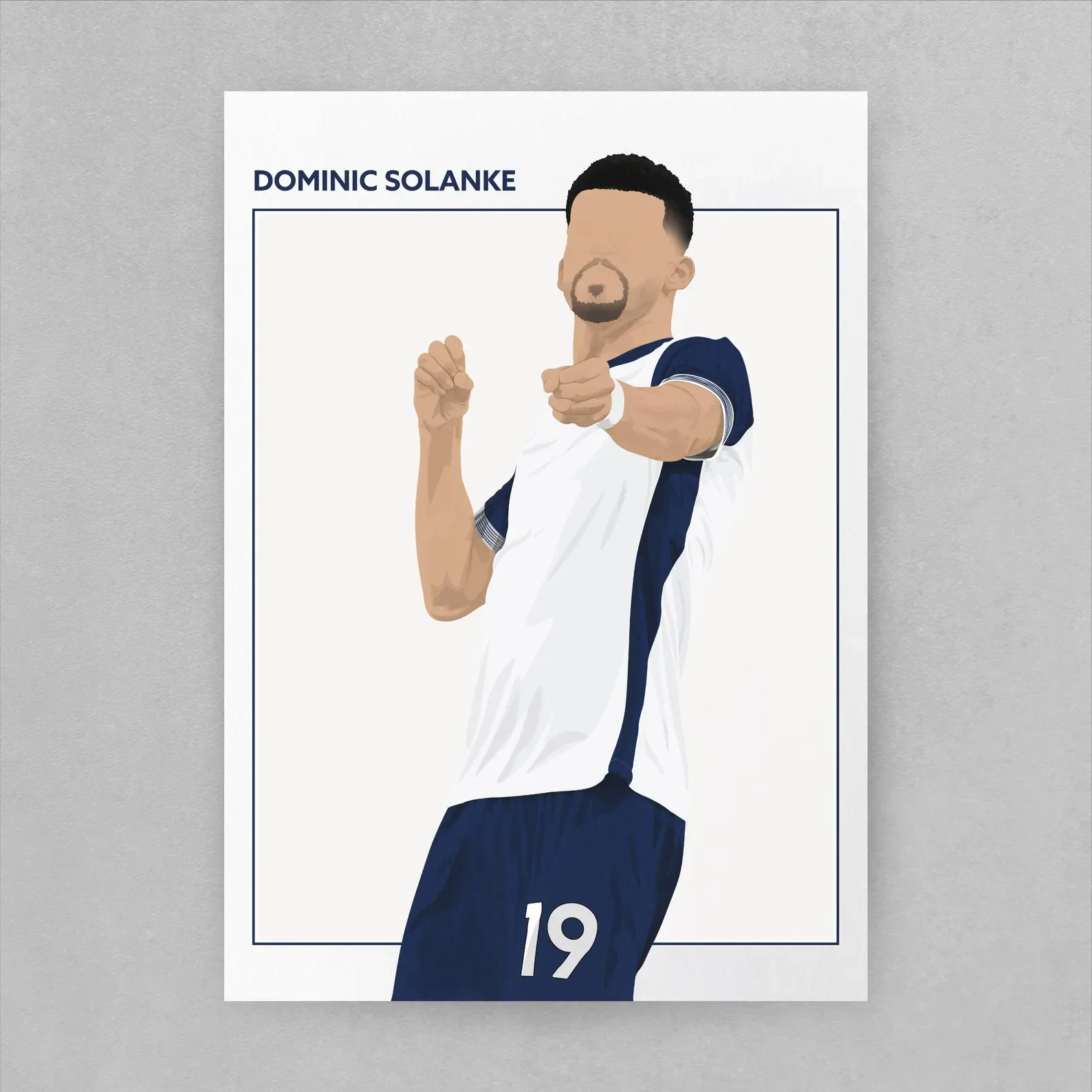 Dominic Solanke Tottenham Hotspur Art Print | A3 Art Print - £28.00