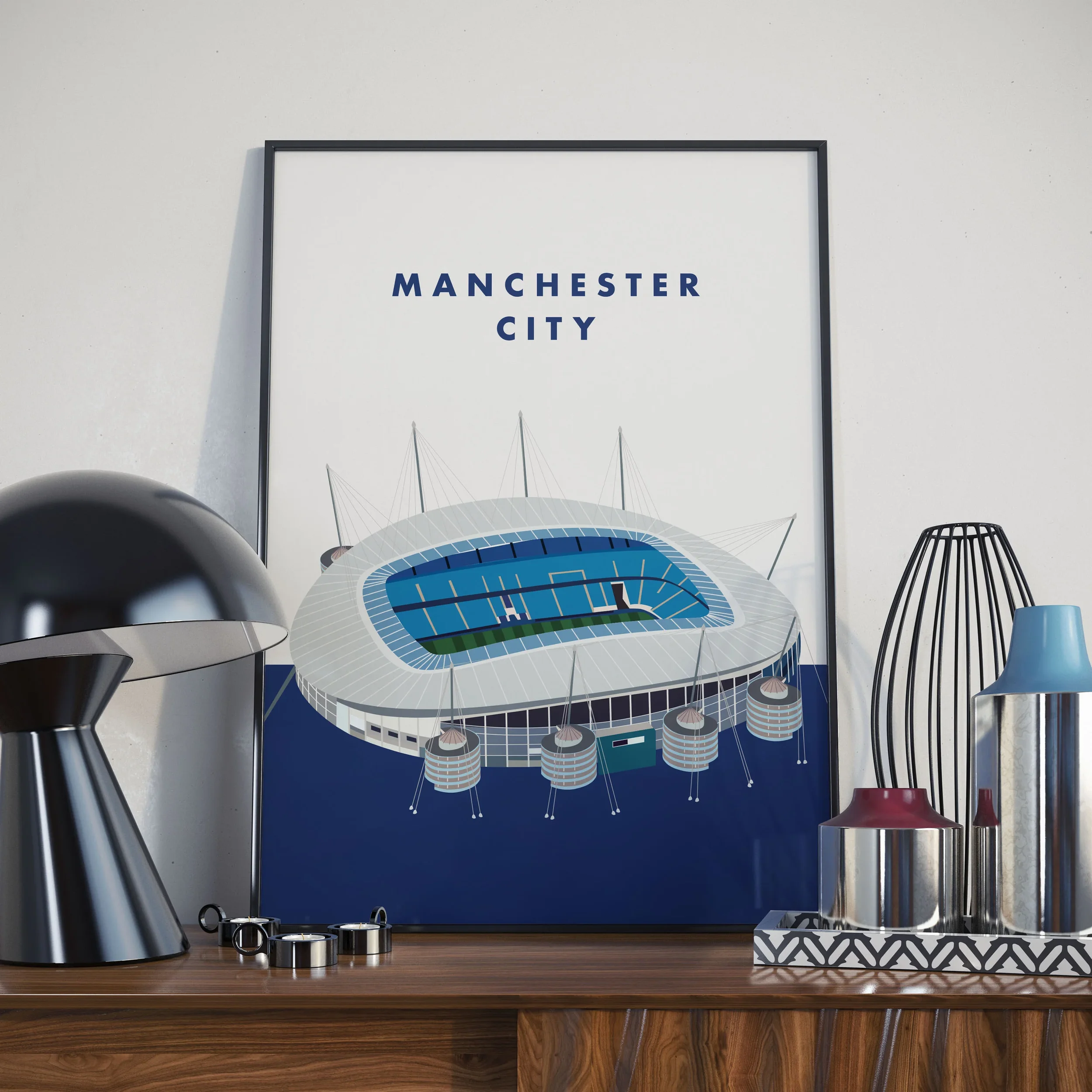 Etihad - Man City | A3 Framed Print - £55.00

